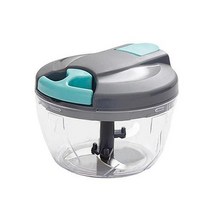 양념분쇄기 고기 야채 곡물 음식물 다지기 대용량 전동 믹서기 뜨거운 판매 1pc 500900ml 주방 수동 스테인레스 스틸 + abs 마늘 커터 쵸퍼 민서 그라인더, 900ml, 회색