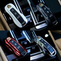 포르쉐 구형 신형 키케이스 프레임 카이엔 파나메라 마칸 박스터, D-TYPE(신형 키프레임)=01.블랙유광