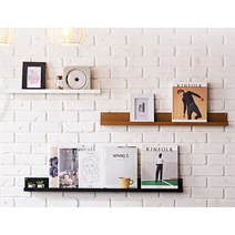 얼반 책 잡지 장식 슬림 철제 벽선반 (3색) 예쁜 수납 북유럽 이쁜 벽고정, 06.800벽선반_골드