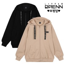 리틀브렌 부평점 [70% 세일] 면100% 데일리로 입기 좋은 주니어 루즈핏 기모 후드집업 _LBJM21T01