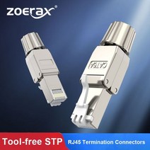 ZoeRax 1PCS RJ45 Connector Cat6A CAT7 CAT8 Shielded Zinc-Alloy Housing Modular Termination Plug up t, 03 CAT8, 01 1PCS