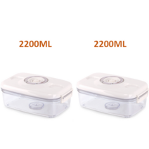 진공포장기 떡포장기계 무선 유선 원형 사각형 사각형 주방 보관 진공 용기 다른 용량 vacuum sealer box fit for vacuum sealer, 협력사, 2200ml2200ml
