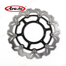 Arashi 오토바이 CNC 완전 부동 플로팅 브레이크 디스크 로터 에 SUZUKI DRZ SM 400 DRZ400SM 2010-2020 DRZ-SM 400, 검정색