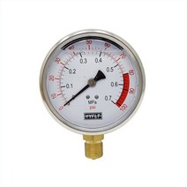 오일충만식 압력계 관로식 직경100 YN100-0.7MPa, 단품