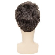 군인가발 20대남자가발 투블럭가발 남자패션가발 남성통가발wavy man wigs short hair wig for men toupee high temperature fiber, 6인치, 멀티 컬러