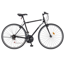 헬멧드림 무료조립 삼천리자전거 셔플 700c 21단 스틸 하이브리드 자전거, 440, A3.쿨윈 화이트레드 (L), 블랙