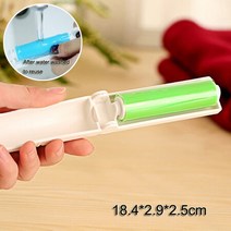 정전기 방지 의류 먼지 애완 동물 헤어 클리너 리무버 브러시 흡입 스위퍼 홈 오피스 여행 청소 브러쉬, Green 5