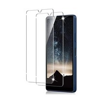 Gosento Sony Xperia Ace III 유리 필름용 2개 강화 LCD 보호 필름 2.5D 둥근 모서리 처리 높은 투과율 9H 경도 III와 호환 가능