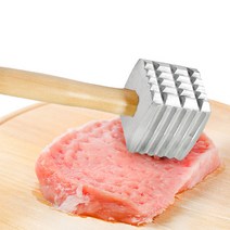 고기 스테이크 망치 고기망치 돈까스 연육기 다지기 해머, 선택02 나무 사각 스테이크망치, 1개