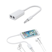 3.5mm 1 수 2 암 오디오 헤드폰 분배기 케이블 더블 잭 15cm, 01  =0.5m
