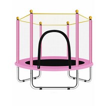 에어바운스 풀장 물놀이 놀이터 미끄럼틀 1.5M 어린이 홈 트램펄린 가족 장난감 바운스 하우스 실내 아기, 01 Pink