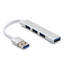 아이맥호환 USB C 악세사리 usb 허브 유형 c 3.1 분배기 어댑터 otg lenovo sumsung imac macbook m 1 5 air pro pc 노트북 액세서리, USB 실버