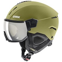 uvex (우벡스) 스키 스노우 보드 바이저 헬멧 다이얼 식 사이즈 조정 개폐식 환기 instinct visor 악어 매트 59-61 cm