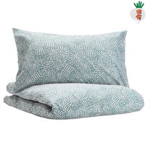 이케아 침구 이불커버세트 싱글 이불커버+베개커버 트레드크라술라 블루 150x200 유럽 호텔 숙박 펜션