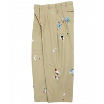 RUNDS 페인팅 핀턱 와이드 치노 팬츠 (베이지) painting pintuck wide chino pants (beige)