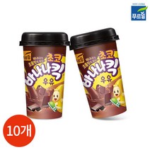 푸르밀 초코 바나나킥 우유 컵 200ml x 10개, 단품