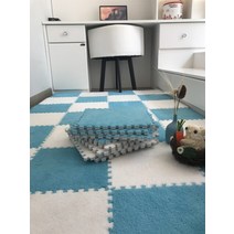 실내자전거매트 부드러운 플러시 아기 놀이 매트 EVA 폼 어린이 카펫 연동 운동 타일 바닥 및 러그 패드 30*30 CM, [02] 1cm-20pcs, [08] E-L