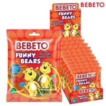 베베토 퍼니 베어 젤리, 80g, 12개
