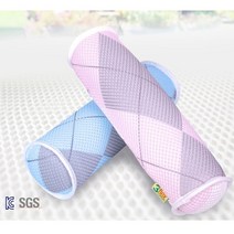 매쉬원 3D Mesh 매쉬원 목베개 MC-108 핑크 블루 37x11cm 숙면 베게 기능성 친환경 사계절 목베개 목쿠션 C자 커브 숨쉬는 메쉬 통풍매트 손세탁 효과 추천, 핑크 37x11cm