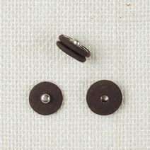 핀쿠션 NEW) 25mm 컬러 싸개단추 스냅단추 (1개), 진브라운