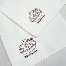 반애썸 유아용 가제 아기 소창 손수건 먼지없는 1겹 거즈 손수건