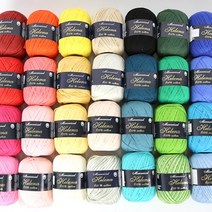 [앵콜스] 헤레나 Helena (이쁜 굵기의 사계절 면사) 뜨개실 털실, 25 진파랑