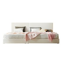 모네르 평상형 패밀리침대 가족침대 슈퍼싱글 퀸사이즈, 04.슈퍼싱글+사이드+퀸, 01.밀크