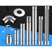 스텐 연통 화목 보일러 엘보 직엘보 펠릿 60mm 75mm, 6cmx30CM 스트레이트 튜브