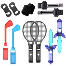 Switch Sports용 게임 핸들 액세서리 골프 클럽 테니스 라켓 스위치 스포츠 대응 대전 실장 몰입감 체험 SwitchSwitch OLED용 레그리스트 스트랩 (12 in 1 세트)