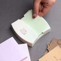 팝업 포스티지 보관 디스펜서 리필 그린 100P 공시생 필수템 포스트지 큐브형 감성 뽑아쓰는 스티커 메모지 판촉 대용량 냉장고 리필용 휴대용 사무용 문구