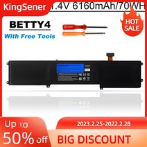 로프티sol KingSener BETTY4 노트북 배터리 Razer 블레이드 14 quotV2 시리즈 RZ09-0195 RZ09-0165 RZ09-01953E72 RZ09-0195