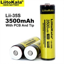 3.6v건전지 21700배터리 1-10 개 LiitoKala Lii-35S PCB 보호 18650 3.7 볼트 리튬 이온 3500mAh 배터리 손전등에 적합, 01 1PCS Battery
