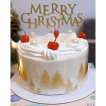 (크리스마스)케이크띠8cm 골드트리(1롤)