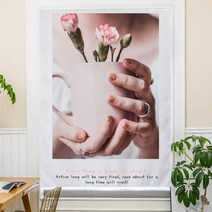 칸막이커튼 자바라 커튼 홀딩도어 접이식 블라인드 모던한 사실주의 프린트 블랙 아웃 커튼 펀칭 페이스트