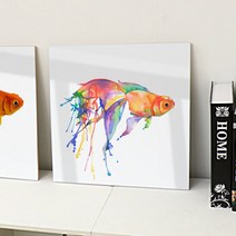 꾸밈 cp285-아크릴액자금붕어한마리 아크릴액자, 타입C-화려한붕어