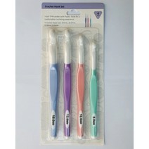 왕코바늘4개세트 굵은코바늘 코바늘15mm 목도리바늘, 4개