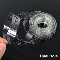 풍선 액세서리 5M 풍선 장식 스트립 아치 화환 연결 체인 DIY 테이프 웨딩 생일 파티 배경 장식, 02. Double Hole