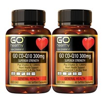 고헬씨(Go Healthy) 고헬씨 코큐텐 300mg + 비타민 D3 1000IU 60 캡슐 X 2개, 120캡슐, 1세트