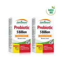 캐나다 자미에슨 프로바이오틱 50억 유산균 60정 + 12정 JAMIESON PROBIOTIC, 2개