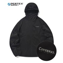 국내매장 정품 커버낫 COVERNAT PERTEX 패커블 윈드브레이커 자켓 블랙