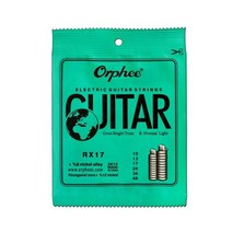 일렉기타 orphee rx 010-046 일렉트릭 기타 현 니켈 합금 초경량 장력 악기, rx17