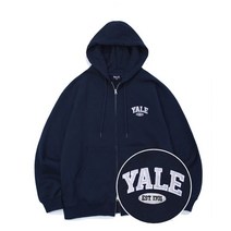 예일 (23SS) SMALL 2 TONE ARCH HOODIE ZIP UP NAVY