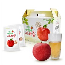 영주 햇살듬뿍 사과즙 100ml 50팩/1박스 깔끔하고 달콤한 사과즙 국내산 100%, 100ml 30팩, 30팩
