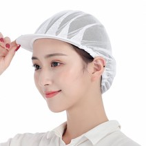 식품공장 주방 식당 위생 조리모자 3p, 화이트