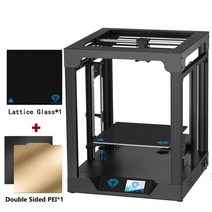 Twotrees 3D 프린터 코어 XY SP-5 V1.1 터치 키트 FDM 듀얼 Z 축 압출기 인쇄 크기 300*300*330mm TMC2225, 03 SP-5 V1.1 Double PEI_01 미국