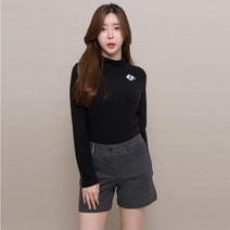 제이투제이 여성골프웨어 체크밴드반바지 골프팬츠 M L XL