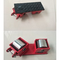 도비 바퀴 도비장비 도비대차 캐스터 중량물 운반 공구 장비 180도회전 스틸휠9개 15톤, 3톤 스티어링 스틸 휠 --- 2개의 휠