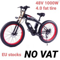 전기 자전거 1000 w ebike 500 w 15a 배터리 4.0 팻 타이어 스노우 비치 크루저 알루미늄 합금 산악 자전거 26 인치, 예비 배터리