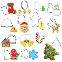 14 Pcs 크리스마스 쿠키 세트 눈사람 크리스마스 트리 사탕 Fondant 쿠키 설탕 공예 베이킹 과자 비스킷 moulds, type1