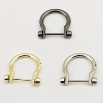 손잡이 오메가링 D링 버클 디링 연결 가방 장식 링 파우치 공예 가죽 수리 DIY 고리, B_블랙